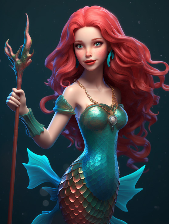 AI_Cute_mermaid_with_tail_red_hair_holding_mermaid_trident_wate_44c0ca56-551f-4f4c-a786-4f2dbdefba0a